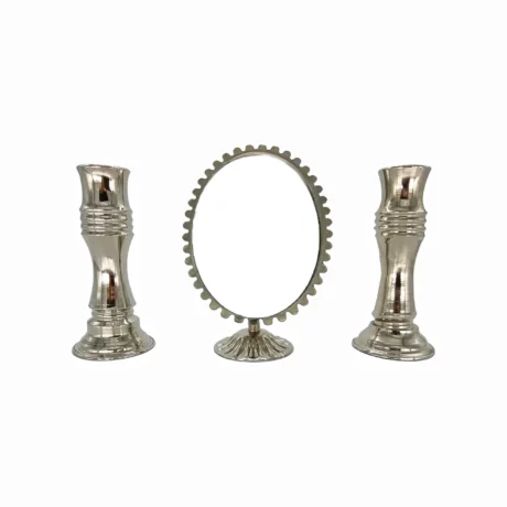 آینه شمعدان کروم