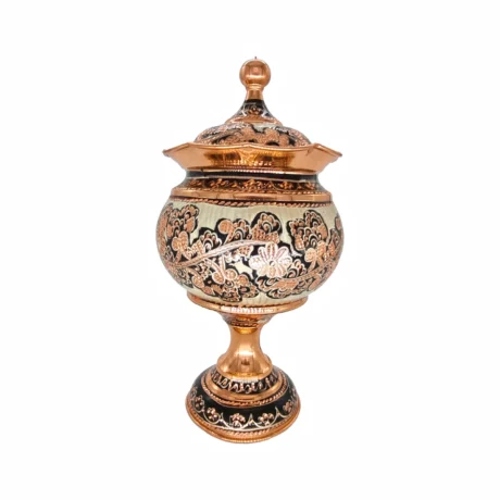 آجیل خوری نقره کوب بزرگ