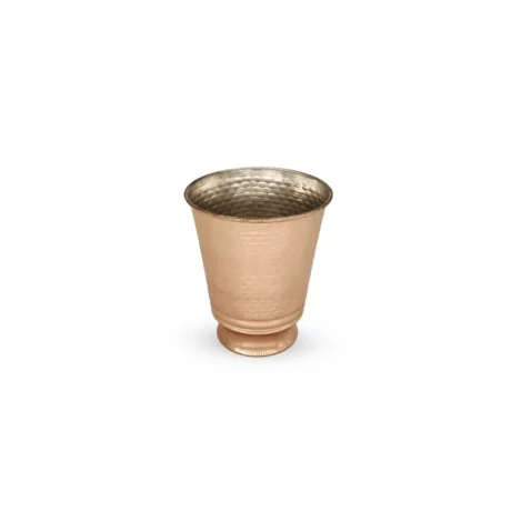 لیوان مسی بدون دسته چکشی بزرگ - نمای دیگر