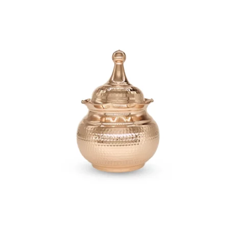 آجیل خوری مسی بدون پایه لب چین متوسط